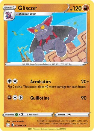 Image of Gliscor 072/163  SWSH05 Battle Styles - Uncommon