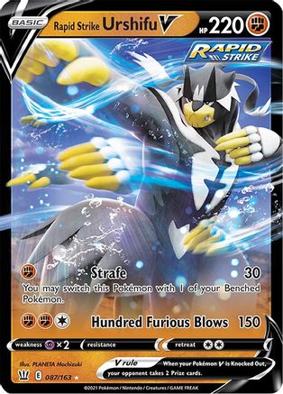 Image of Rapid Strike Urshifu V 087/163  - Holofoil SWSH05 Battle Styles - Ultra Rare