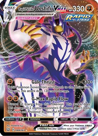 Image of Rapid Strike Urshifu VMAX 088/163  - Holofoil SWSH05 Battle Styles - Ultra Rare