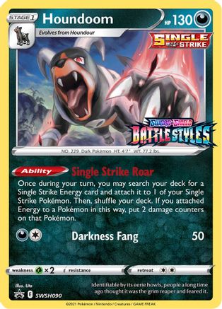 Image of Houndoom SWSH090  - Holofoil SWSH Sword & Shield Promo Cards - Promo