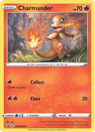 Image of Charmander SWSH092  - Holofoil SWSH Sword & Shield Promo Cards - Promo