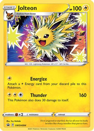 Image of Jolteon SWSH094  - Holofoil SWSH Sword & Shield Promo Cards - Promo