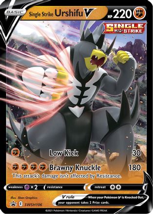 Image of Single Strike Urshifu V SWSH106  - Holofoil SWSH Sword & Shield Promo Cards - Promo