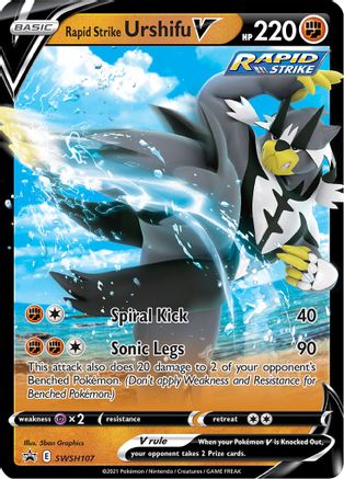 Image of Rapid Strike Urshifu V SWSH107  - Holofoil SWSH Sword & Shield Promo Cards - Promo