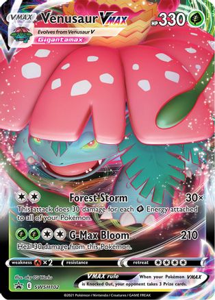 Image of Venusaur VMAX SWSH102  - Holofoil SWSH Sword & Shield Promo Cards - Promo