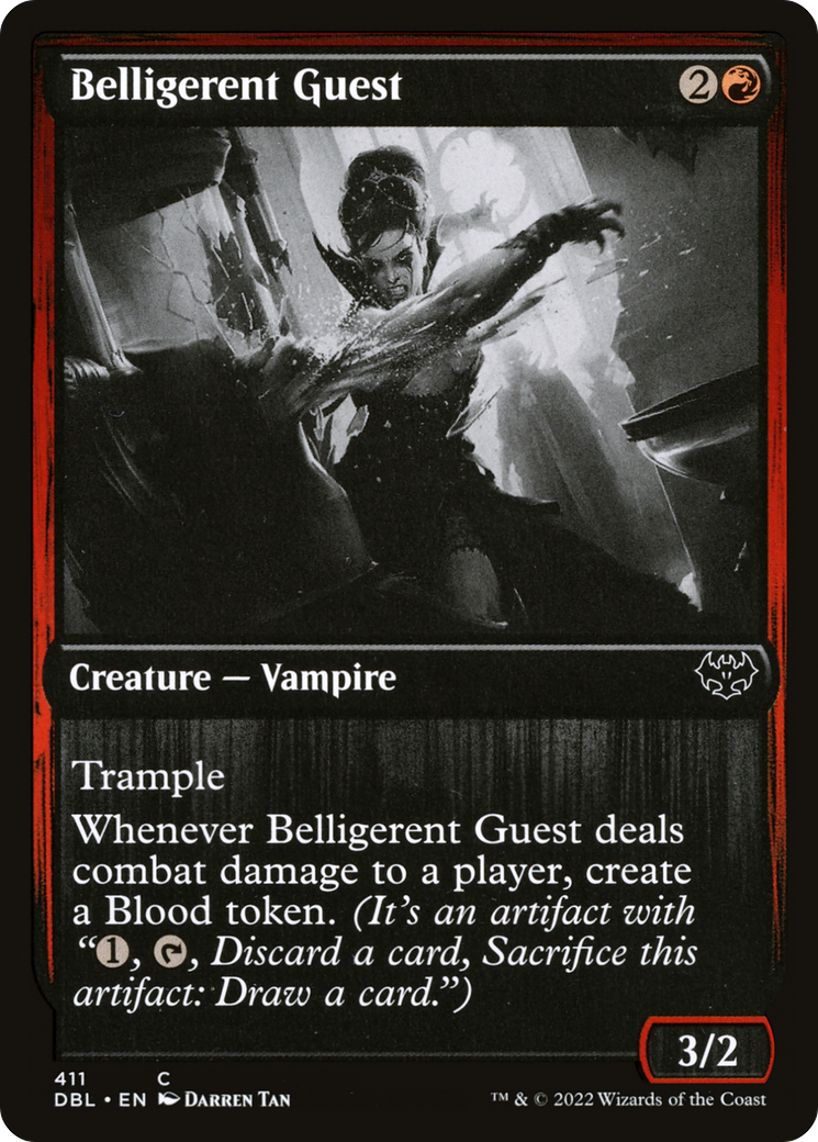 Image of Belligerent Guest (DBL-411) - Innistrad: Double Feature Foil