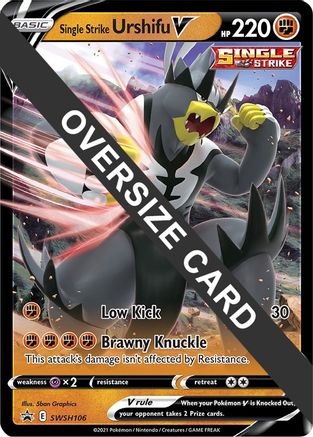 Image of Single Strike Urshifu V SWSH106  - Holofoil Jumbo Cards - Promo