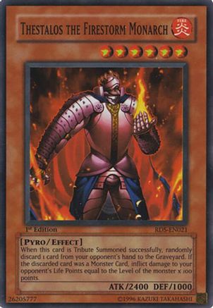 Image of Thestalos the Firestorm Monarch (RDS-EN021) - Rise of Destiny 1st Edition