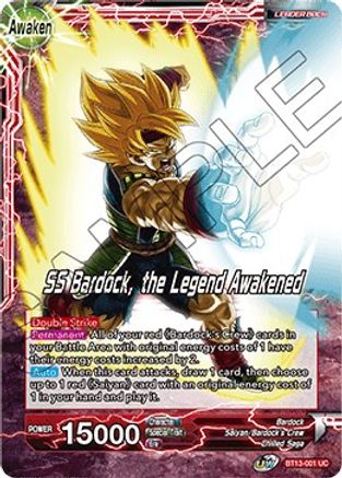 Image of Bardock // SS Bardock, the Legend Awakened (BT13-001) - Supreme Rivalry