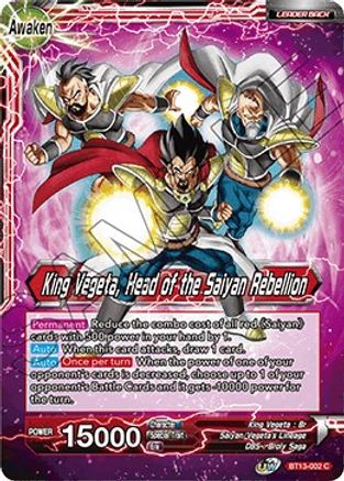 Image of King Vegeta // King Vegeta, Head of the Saiyan Rebellion (BT13-002) - Supreme Rivalry