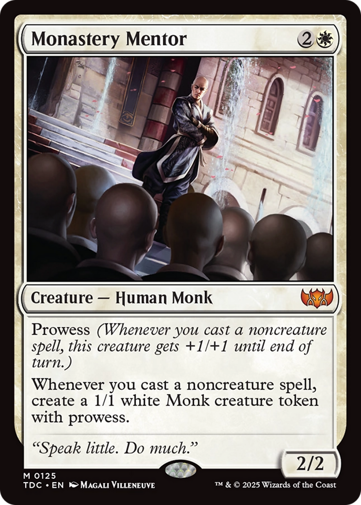 Image of Monastery Mentor (TDC-125) - Commander: Tarkir: Dragonstorm