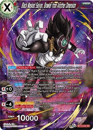 Image of Black Masked Saiyan, Brawler from Another Dimension (BT13-004) - Supreme Rivalry