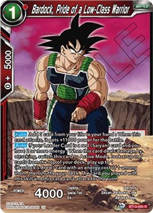 Image of Bardock, Pride of a Low-Class Warrior (BT13-005) - Supreme Rivalry Foil