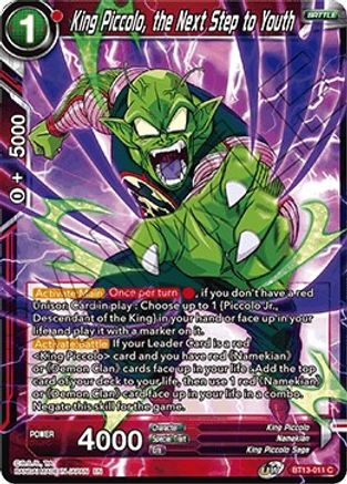 Image of King Piccolo, the Next Step to Youth (BT13-011) - Supreme Rivalry Foil