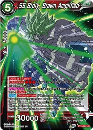 Image of SS Broly, Brawn Amplified (BT13-024) - Supreme Rivalry Foil