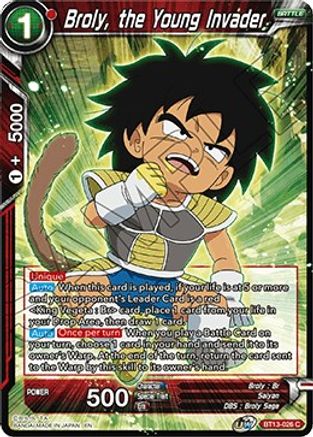 Image of Broly, the Young Invader (BT13-026) - Supreme Rivalry