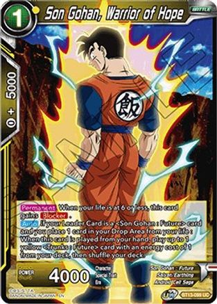 Image of Son Gohan, Warrior of Hope (BT13-099) - Supreme Rivalry Foil