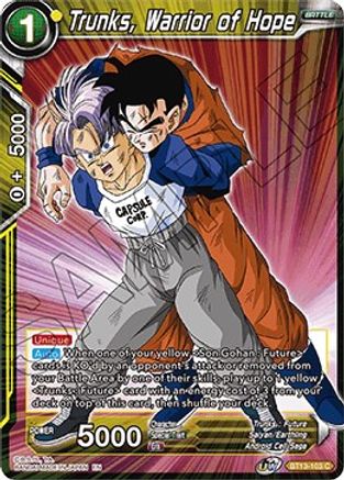 Image of Trunks, Warrior of Hope (BT13-103) - Supreme Rivalry Foil