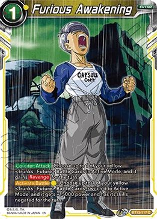 Image of Furious Awakening (BT13-117) - Supreme Rivalry Foil
