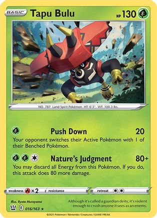 Image of Tapu Bulu 016/163  Deck Exclusives - Rare