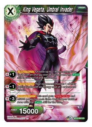 Image of King Vegeta, Umbral Invader (BT13-064) - Supreme Rivalry Foil