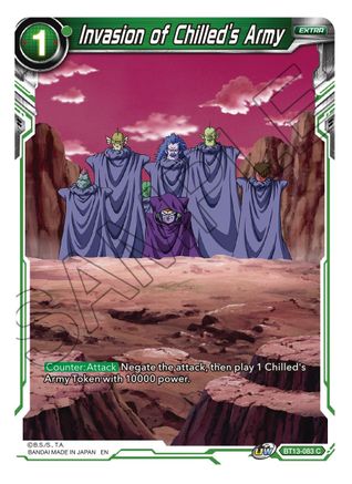 Image of Invasion of Chilled's Army (BT13-083) - Supreme Rivalry Foil