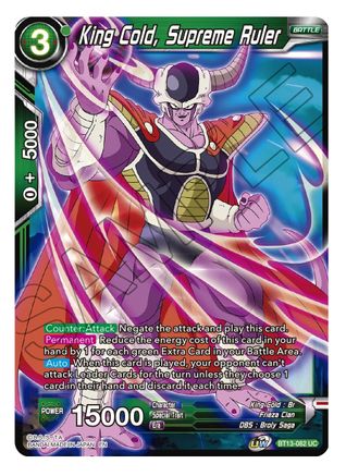 Image of King Cold, Supreme Ruler (BT13-082) - Supreme Rivalry