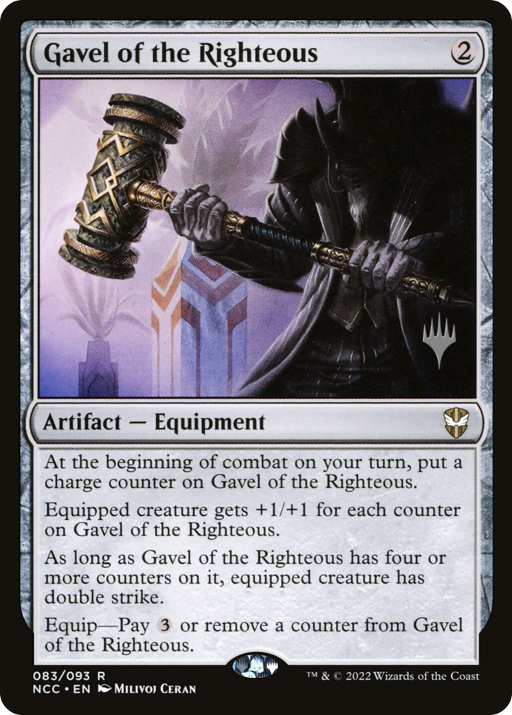 Image of Gavel of the Righteous (PPSNC-083) - New Capenna Commander Promos Foil