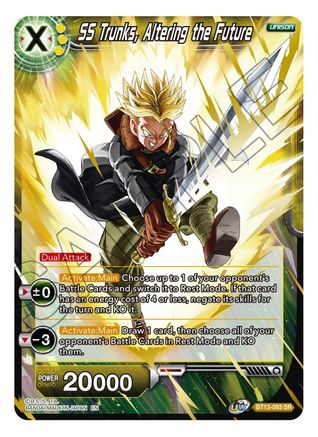 Image of SS Trunks, Altering the Future (BT13-093) - Supreme Rivalry