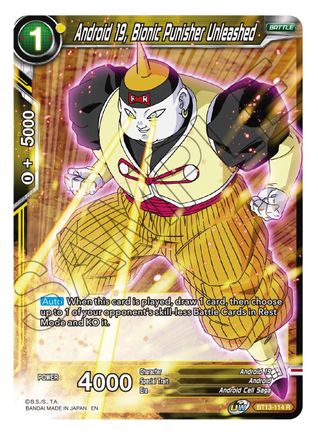 Image of Android 19, Bionic Punisher Unleashed (BT13-114) - Supreme Rivalry