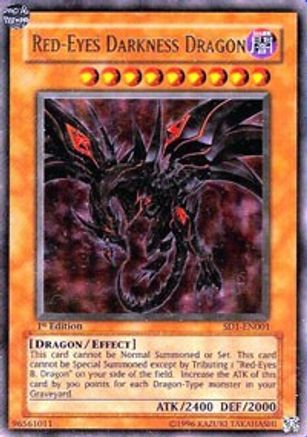Image of Red-Eyes Darkness Dragon (SD1-EN001) - Structure Deck: Dragon's Roar 1st Edition