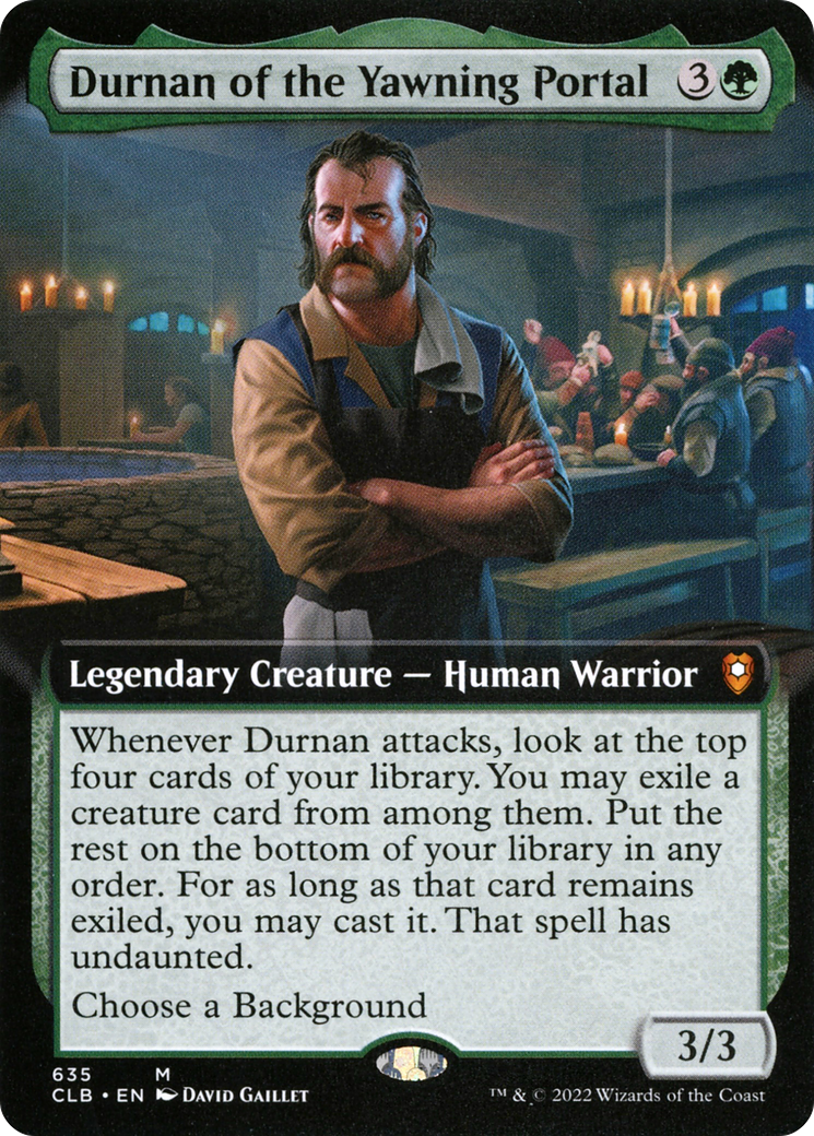 Image of Durnan of the Yawning Portal (Extended Art) (CLB-635) - Commander Legends: Battle for Baldur's Gate: (Extended Art)