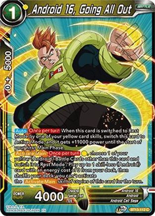 Image of Android 16, Going All Out (BT13-112) - Supreme Rivalry Foil