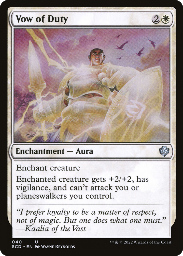 Image of Vow of Duty (SCD-040) - Starter Commander Decks