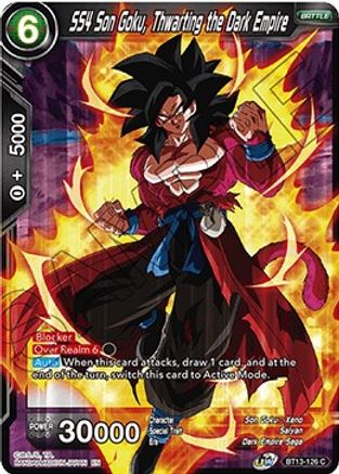 Image of SS4 Son Goku, Thwarting the Dark Empire (BT13-126) - Supreme Rivalry Foil