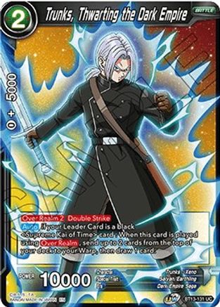 Image of Trunks, Thwarting the Dark Empire (BT13-131) - Supreme Rivalry Foil