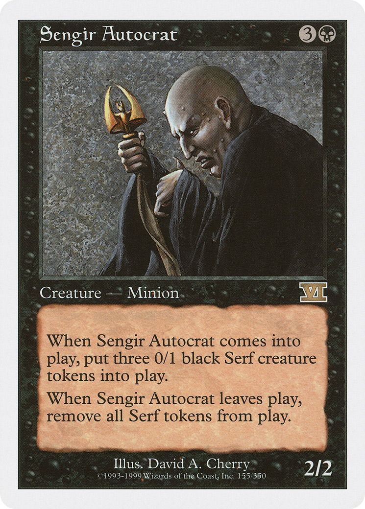 Image of Sengir Autocrat (6ED-155) - Classic Sixth Edition