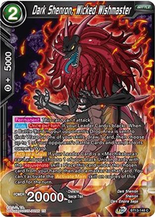 Image of Dark Shenron, Wicked Wishmaster (BT13-148) - Supreme Rivalry Foil