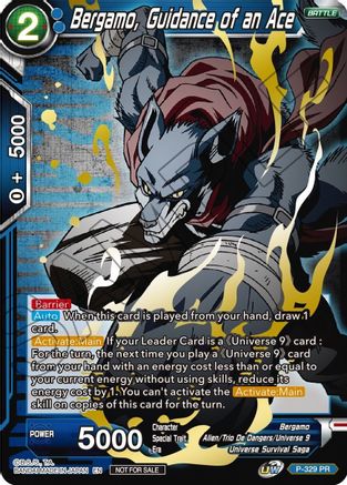 Image of Bergamo, Guidance of an Ace (Championship Pack 2021 Vol.1) (Winner Gold Stamped) (P-329) - Tournament Promotion Cards