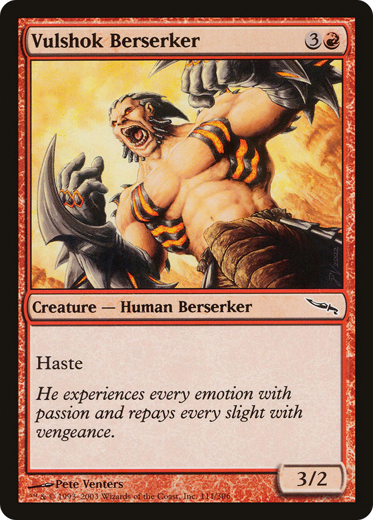 Image of Vulshok Berserker (MRD-111) - Mirrodin Foil