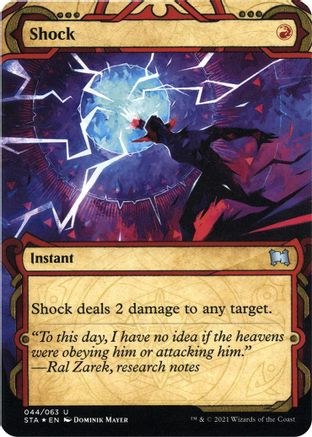 Image of Shock (Foil Etched) (STA-044) - Strixhaven Mystical Archive (Borderless) Foil