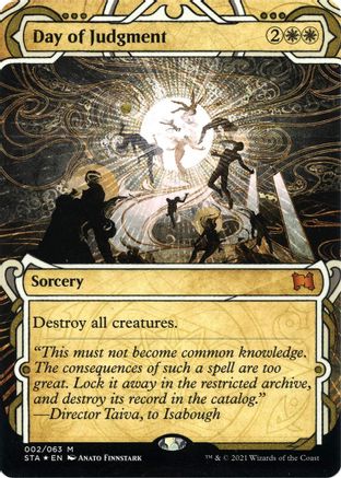 Image of Day of Judgment (Foil Etched) (STA-002) - Strixhaven Mystical Archive (Borderless) Foil