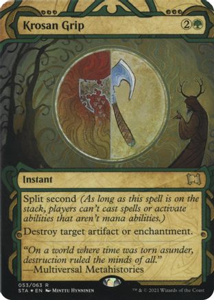 Image of Krosan Grip (Foil Etched) (STA-053) - Strixhaven Mystical Archive (Borderless) Foil