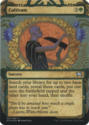 Image of Cultivate (Foil Etched) (STA-051) - Strixhaven Mystical Archive (Borderless) Foil