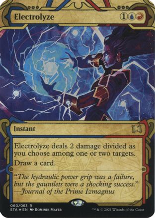 Image of Electrolyze (Foil Etched) (STA-060) - Strixhaven Mystical Archive (Borderless) Foil