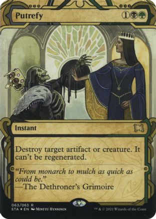 Image of Putrefy (Foil Etched) (STA-063) - Strixhaven Mystical Archive (Borderless) Foil
