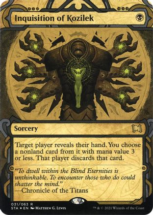 Image of Inquisition of Kozilek (Foil Etched) (STA-031) - Strixhaven Mystical Archive (Borderless) Foil