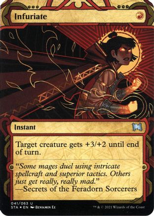 Image of Infuriate (Foil Etched) (STA-041) - Strixhaven Mystical Archive (Borderless) Foil