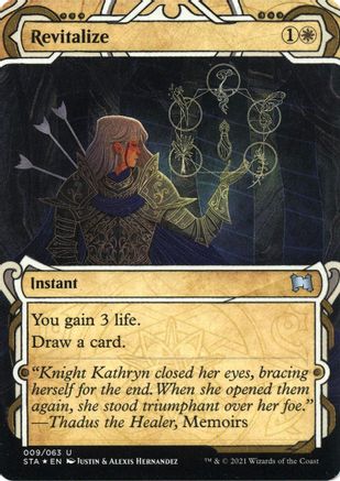 Image of Revitalize (Foil Etched) (STA-009) - Strixhaven Mystical Archive (Borderless) Foil