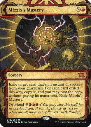 Image of Mizzix's Mastery (Foil Etched) (STA-043) - Strixhaven Mystical Archive (Borderless) Foil